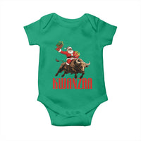 Happy Kwanzaa Baby Onesie Rodeo Black Santa African American Holiday Gift - Wonder Print Shop
