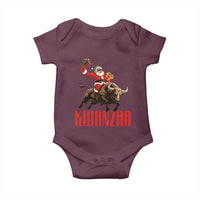 Happy Kwanzaa Baby Onesie Rodeo Black Santa African American Holiday Gift - Wonder Print Shop
