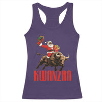 Happy Kwanzaa Racerback Tank Top Rodeo Black Santa African American Holiday Gift - Wonder Print Shop