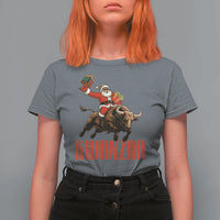 Happy Kwanzaa T Shirt For Women Rodeo Black Santa African American Holiday Gift - Wonder Print Shop