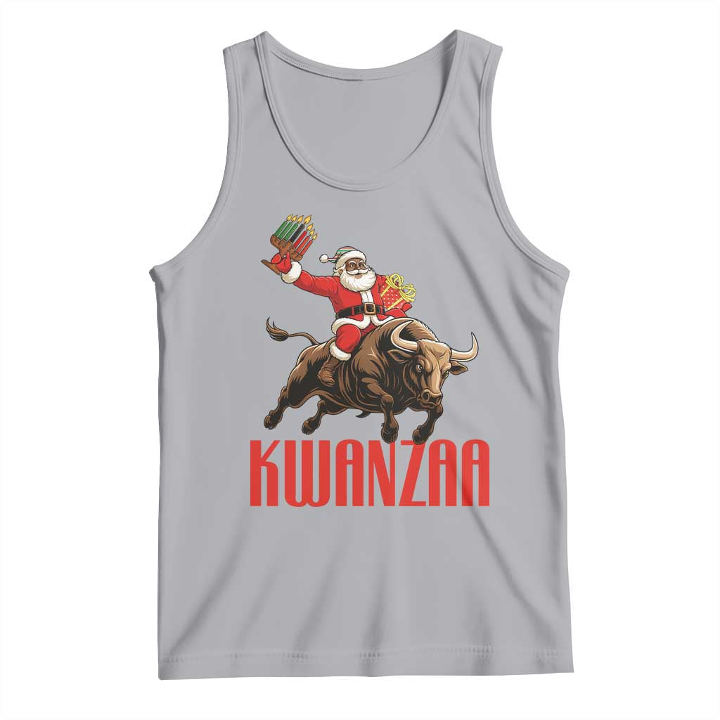 Happy Kwanzaa Tank Top Rodeo Black Santa African American Holiday Gift - Wonder Print Shop