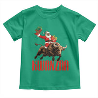 Happy Kwanzaa Toddler T Shirt Rodeo Black Santa African American Holiday Gift - Wonder Print Shop