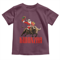 Happy Kwanzaa Toddler T Shirt Rodeo Black Santa African American Holiday Gift - Wonder Print Shop