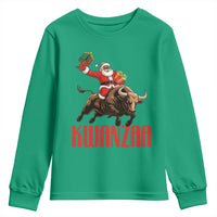 Happy Kwanzaa Youth Sweatshirt Rodeo Black Santa African American Holiday Gift - Wonder Print Shop
