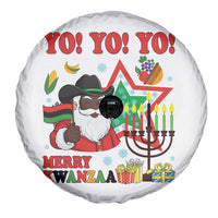 Merry Kwanzaa Black Santa Cowboy Spare Tire Cover African Heritage Celebration Gift - Wonder Print Shop