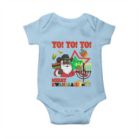 Merry Kwanzaa Black Santa Cowboy Baby Onesie African Heritage Celebration Gift - Wonder Print Shop