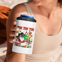 Merry Kwanzaa Black Santa Cowboy 4 in 1 Can Cooler Tumbler African Heritage Celebration Gift - Wonder Print Shop