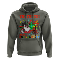 Merry Kwanzaa Black Santa Cowboy Hoodie African Heritage Celebration Gift - Wonder Print Shop