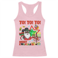 Merry Kwanzaa Black Santa Cowboy Racerback Tank Top African Heritage Celebration Gift - Wonder Print Shop
