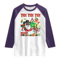 Merry Kwanzaa Black Santa Cowboy Raglan Shirt African Heritage Celebration Gift - Wonder Print Shop