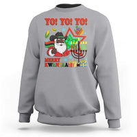 Merry Kwanzaa Black Santa Cowboy Sweatshirt African Heritage Celebration Gift - Wonder Print Shop