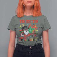 Merry Kwanzaa Black Santa Cowboy T Shirt For Women African Heritage Celebration Gift - Wonder Print Shop