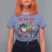 Merry Kwanzaa Black Santa Cowboy T Shirt For Women African Heritage Celebration Gift - Wonder Print Shop