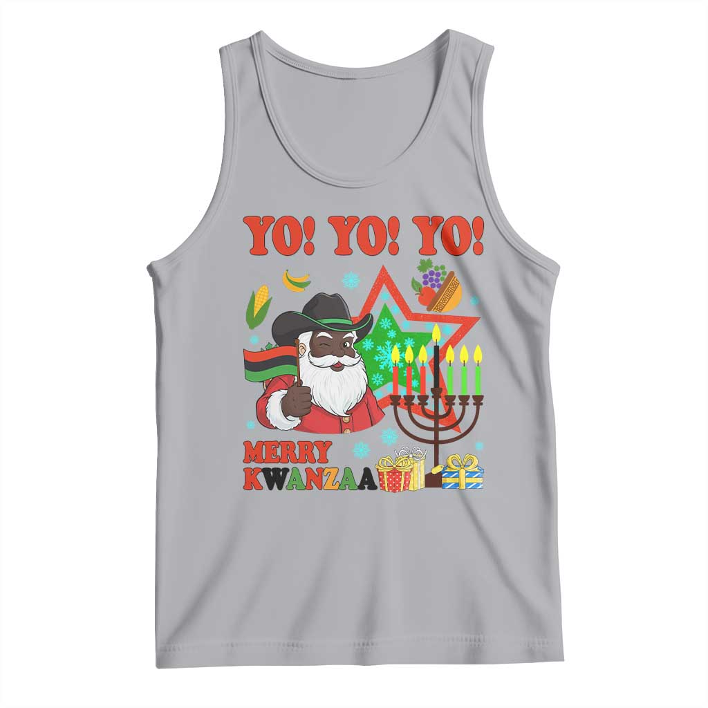Merry Kwanzaa Black Santa Cowboy Tank Top African Heritage Celebration Gift - Wonder Print Shop