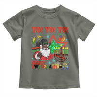 Merry Kwanzaa Black Santa Cowboy Toddler T Shirt African Heritage Celebration Gift - Wonder Print Shop