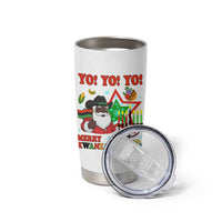 Merry Kwanzaa Black Santa Cowboy Tumbler Cup African Heritage Celebration Gift - Wonder Print Shop