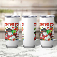 Merry Kwanzaa Black Santa Cowboy Tumbler Cup African Heritage Celebration Gift - Wonder Print Shop