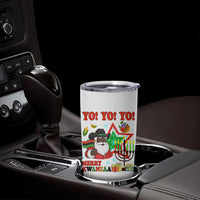 Merry Kwanzaa Black Santa Cowboy Tumbler Cup African Heritage Celebration Gift - Wonder Print Shop