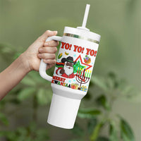 Merry Kwanzaa Black Santa Cowboy Tumbler With Handle African Heritage Celebration Gift - Wonder Print Shop