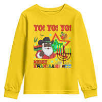 Merry Kwanzaa Black Santa Cowboy Youth Sweatshirt African Heritage Celebration Gift - Wonder Print Shop