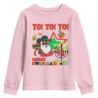 Merry Kwanzaa Black Santa Cowboy Youth Sweatshirt African Heritage Celebration Gift - Wonder Print Shop