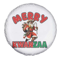 Merry Kwanzaa Cowboy Black Santa Spare Tire Cover African American Christmas Gift - Wonder Print Shop