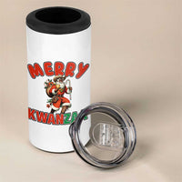 Merry Kwanzaa Cowboy Black Santa 4 in 1 Can Cooler Tumbler African American Christmas Gift - Wonder Print Shop