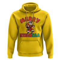 Merry Kwanzaa Cowboy Black Santa Hoodie African American Christmas Gift - Wonder Print Shop