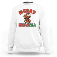 Merry Kwanzaa Cowboy Black Santa Sweatshirt African American Christmas Gift - Wonder Print Shop