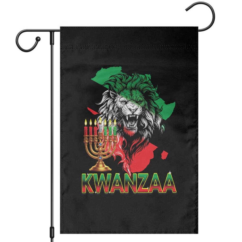 King Lion Of Africa Kwanzaa Map Garden Flag Heritage Pride Gift - Wonder Print Shop