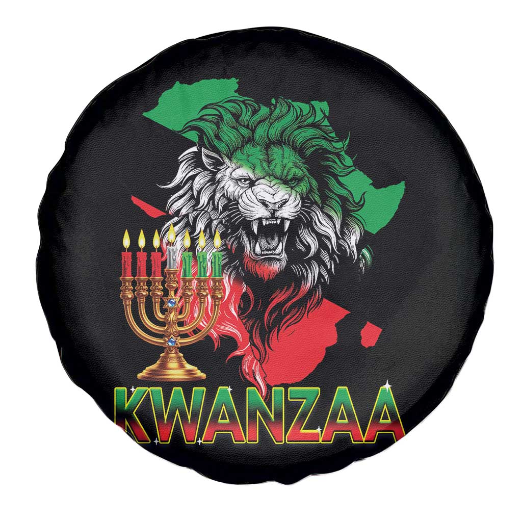 King Lion Of Africa Kwanzaa Map Spare Tire Cover Heritage Pride Gift - Wonder Print Shop