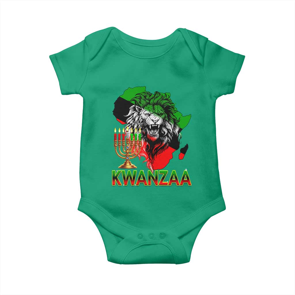 King Lion Of Africa Kwanzaa Map Baby Onesie Heritage Pride Gift - Wonder Print Shop