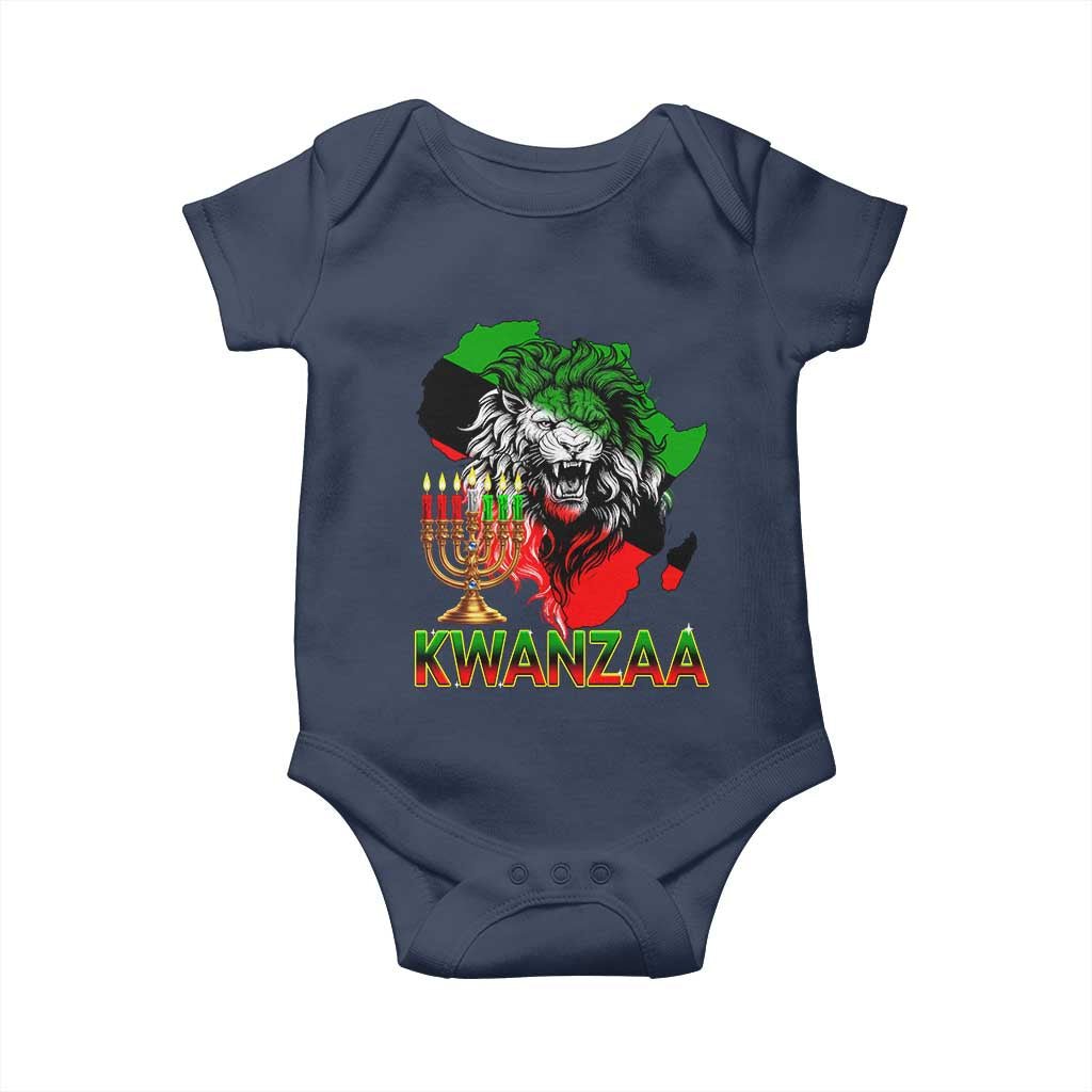 King Lion Of Africa Kwanzaa Map Baby Onesie Heritage Pride Gift - Wonder Print Shop