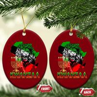 King Lion Of Africa Kwanzaa Map Ceramic Ornament Heritage Pride Gift - Wonder Print Shop