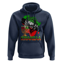 King Lion Of Africa Kwanzaa Map Hoodie Heritage Pride Gift - Wonder Print Shop