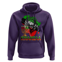 King Lion Of Africa Kwanzaa Map Hoodie Heritage Pride Gift - Wonder Print Shop