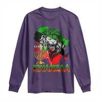 King Lion Of Africa Kwanzaa Map Long Sleeve Shirt Heritage Pride Gift - Wonder Print Shop