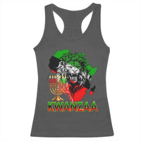 King Lion Of Africa Kwanzaa Map Racerback Tank Top Heritage Pride Gift - Wonder Print Shop