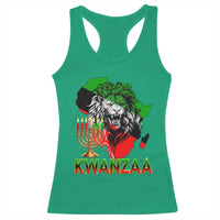 King Lion Of Africa Kwanzaa Map Racerback Tank Top Heritage Pride Gift - Wonder Print Shop