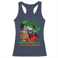 King Lion Of Africa Kwanzaa Map Racerback Tank Top Heritage Pride Gift - Wonder Print Shop