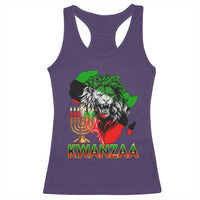 King Lion Of Africa Kwanzaa Map Racerback Tank Top Heritage Pride Gift - Wonder Print Shop