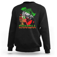 King Lion Of Africa Kwanzaa Map Sweatshirt Heritage Pride Gift - Wonder Print Shop