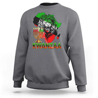 King Lion Of Africa Kwanzaa Map Sweatshirt Heritage Pride Gift - Wonder Print Shop