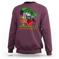 King Lion Of Africa Kwanzaa Map Sweatshirt Heritage Pride Gift - Wonder Print Shop