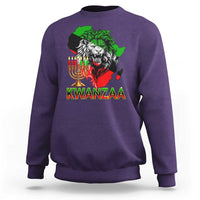 King Lion Of Africa Kwanzaa Map Sweatshirt Heritage Pride Gift - Wonder Print Shop