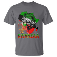 King Lion Of Africa Kwanzaa Map T Shirt Heritage Pride Gift - Wonder Print Shop