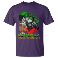 King Lion Of Africa Kwanzaa Map T Shirt Heritage Pride Gift - Wonder Print Shop
