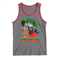 King Lion Of Africa Kwanzaa Map Tank Top Heritage Pride Gift - Wonder Print Shop