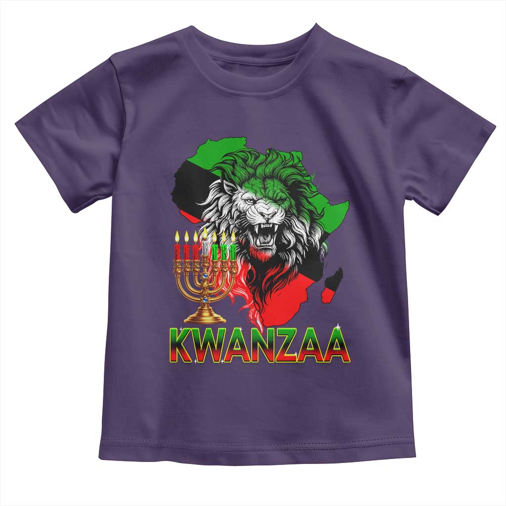 King Lion Of Africa Kwanzaa Map Toddler T Shirt Heritage Pride Gift - Wonder Print Shop
