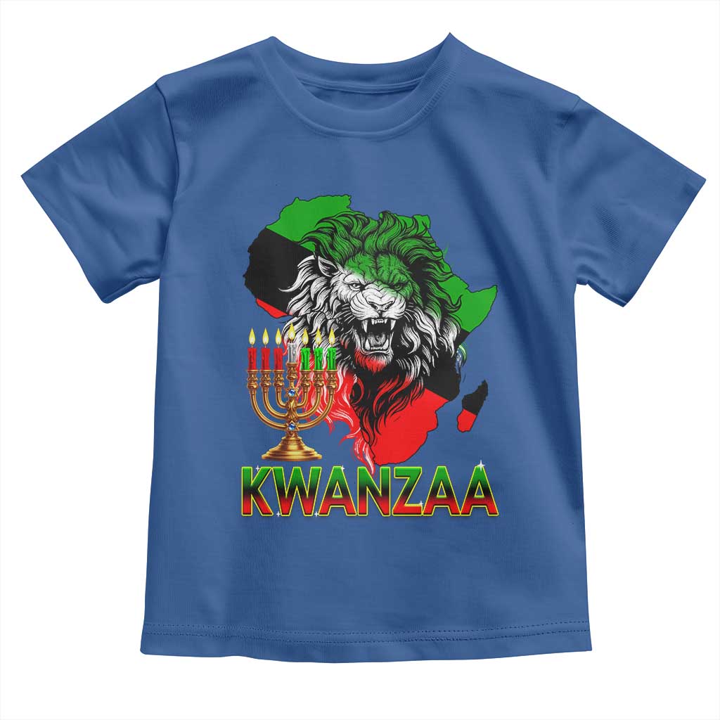 King Lion Of Africa Kwanzaa Map Toddler T Shirt Heritage Pride Gift - Wonder Print Shop
